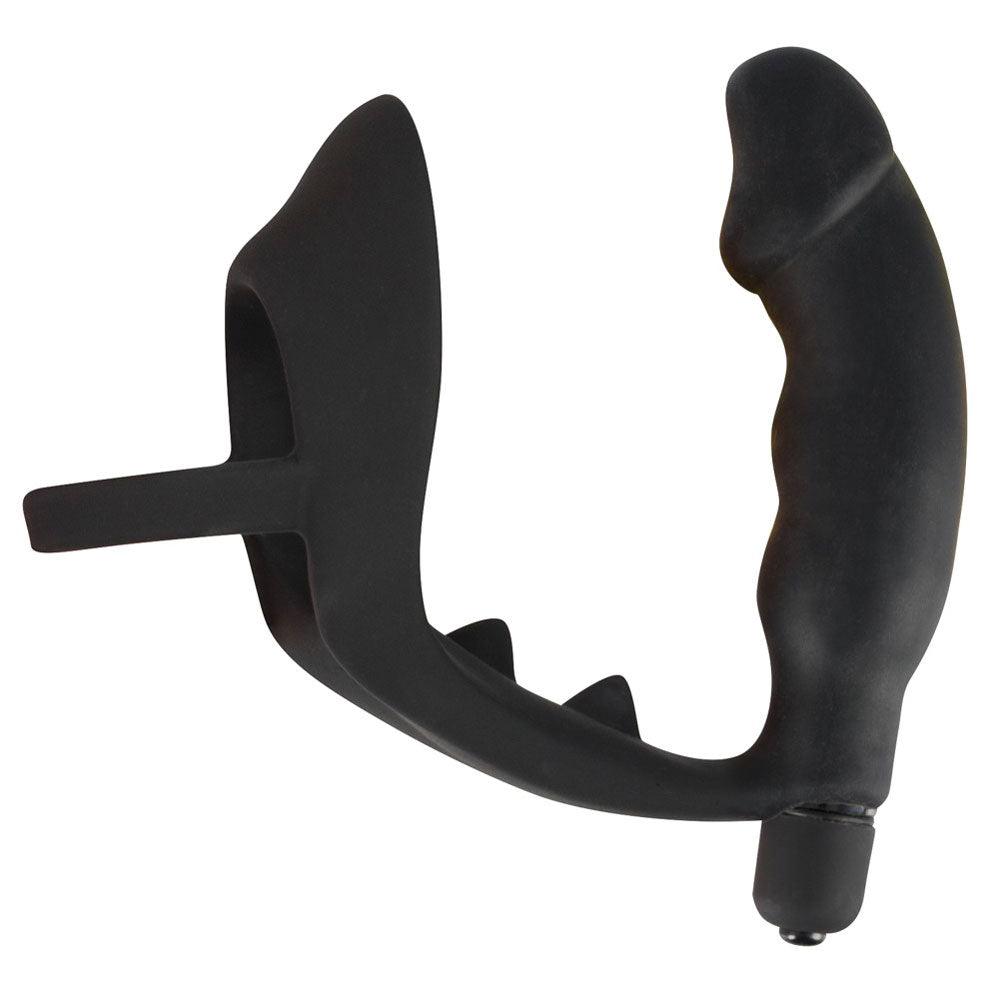 Black Velvets Cock Ring And Vibrating Anal Plug - Rapture Works