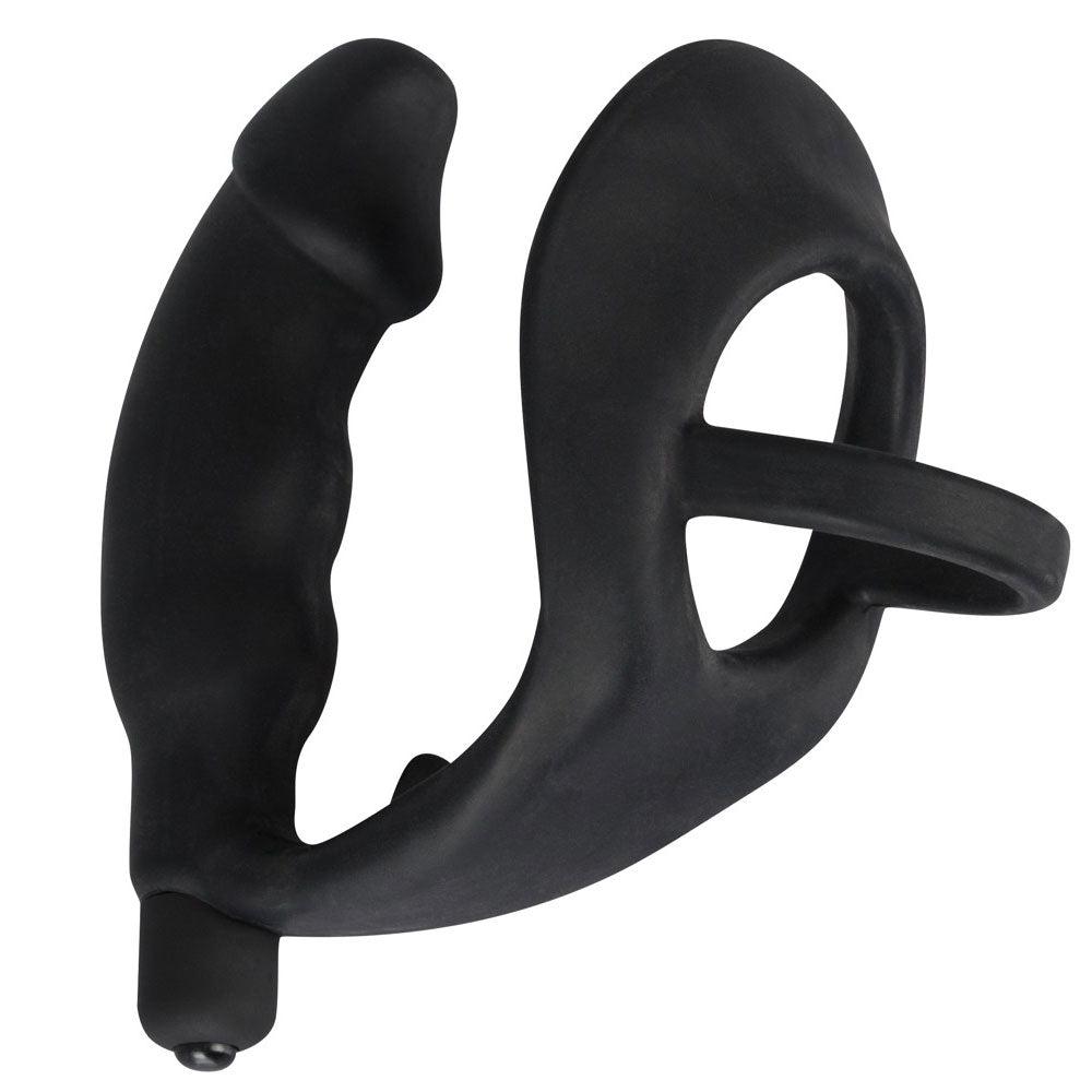 Black Velvets Cock Ring And Vibrating Anal Plug - Rapture Works