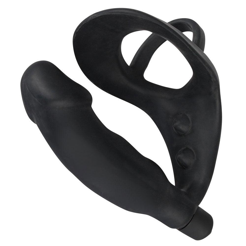 Black Velvets Cock Ring And Vibrating Anal Plug - Rapture Works