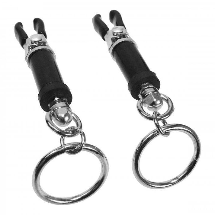 Bondage Ring Barrel Nipple Clamps - Rapture Works