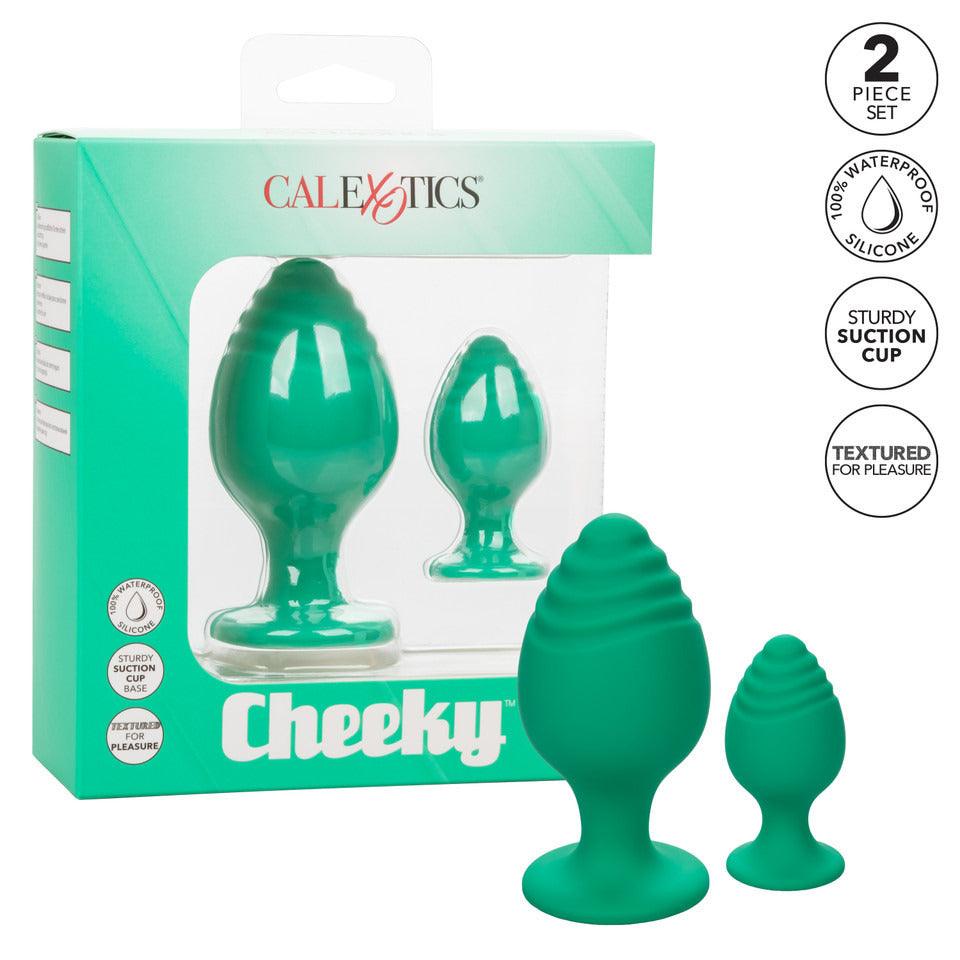 Cheeky Butt Plug Duo Green - Rapture Works