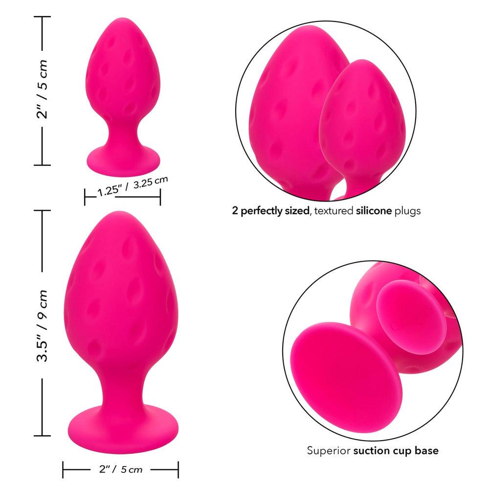 Cheeky Butt Plug Duo Pink - Rapture Works