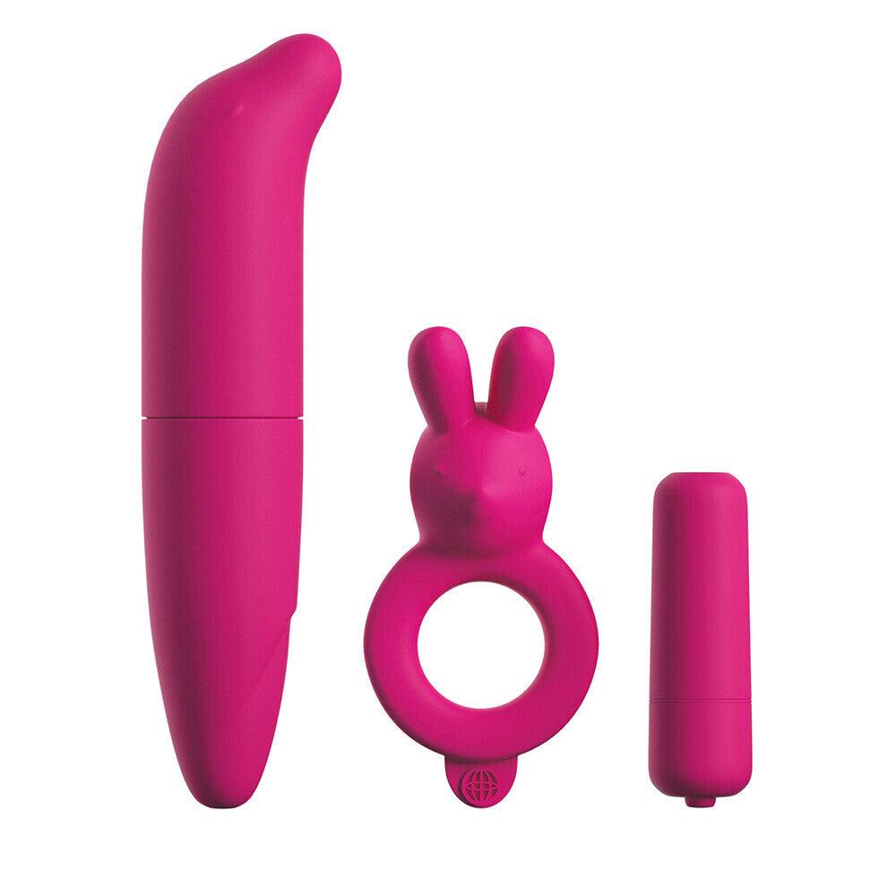 Classix Couples Vibrating Starter Kit Pink - Rapture Works