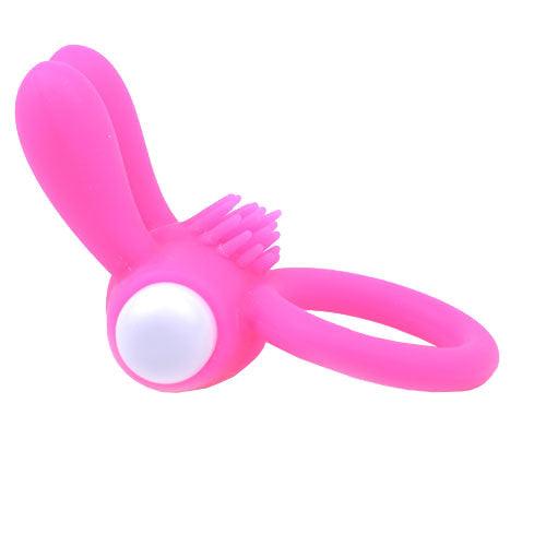 Cockring With Rabbit Ears Pink - Rapture Works