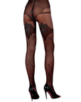 Corsetti Meridany Tights With Silver Pattern - Rapture Works