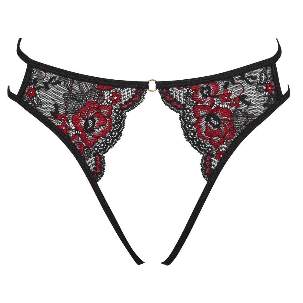 Cottelli Adjustable Lacey Crotchless Brief - Rapture Works