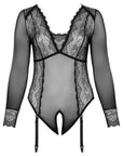Cottelli Curves Long Sleeved Crotchless Body - Rapture Works