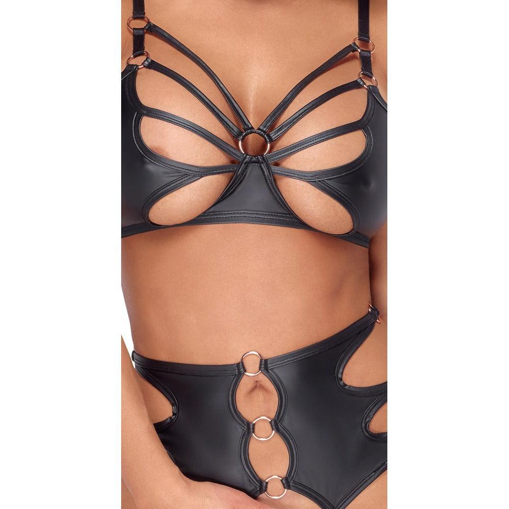 Crotchless Bondage Bra Set - Rapture Works