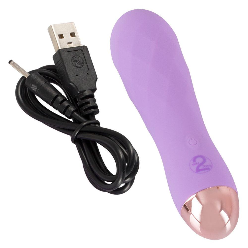 Cuties Silk Touch Rechargeable Mini Vibrator Purple - Rapture Works