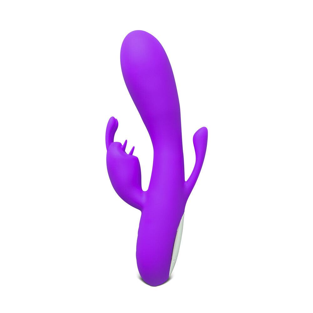 Double Bunny 12 speed Silicone Vibe Purple - Rapture Works