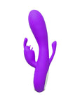 Double Bunny 12 speed Silicone Vibe Purple - Rapture Works