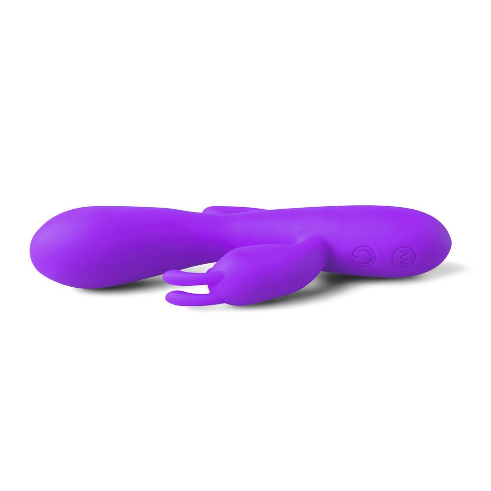 Double Bunny 12 speed Silicone Vibe Purple - Rapture Works