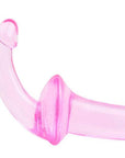 Double Fun Pink Strapless Strap On Dildo - Rapture Works