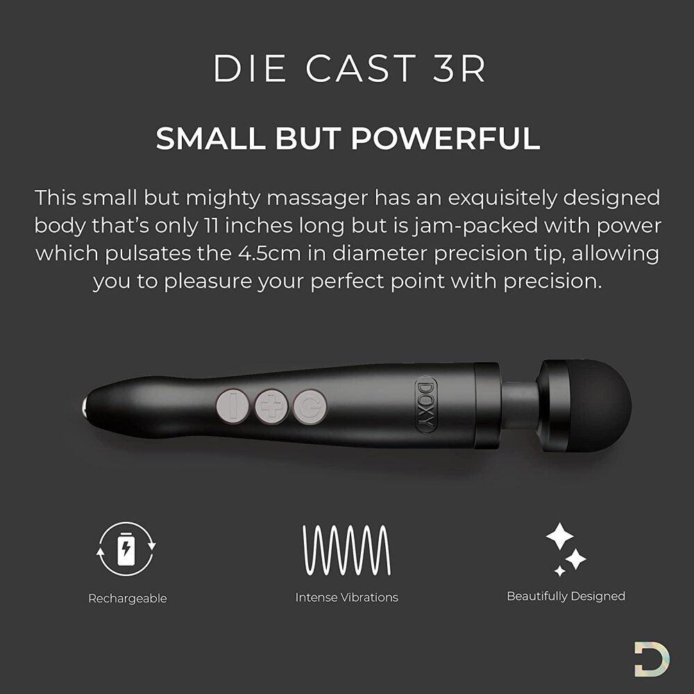 Doxy Die Cast 3 Rechargeable Wand Matte Black - Rapture Works