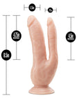 Dr. Skin Dual 8 Inch Penetrating Dildo Suction Cup - Rapture Works