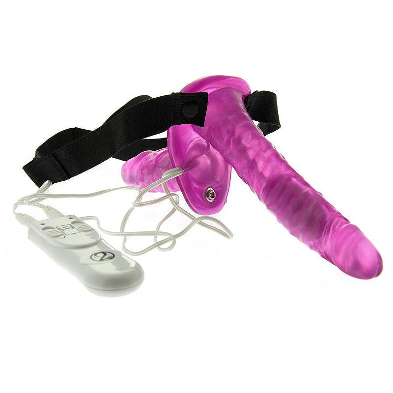 Duo Vibrating Strap On Vibrating Dongs - Rapture Works