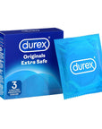 Durex Extra Safe Regular Fit Condoms 3 Pack - Rapture Works