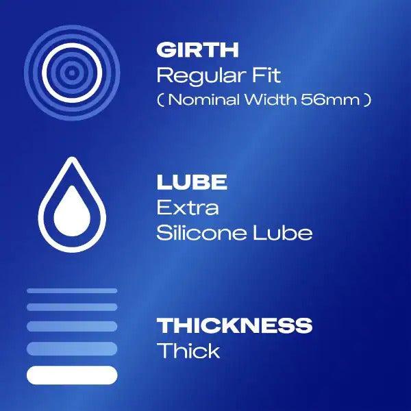 Durex Extra Safe Regular Fit Condoms 3 Pack - Rapture Works