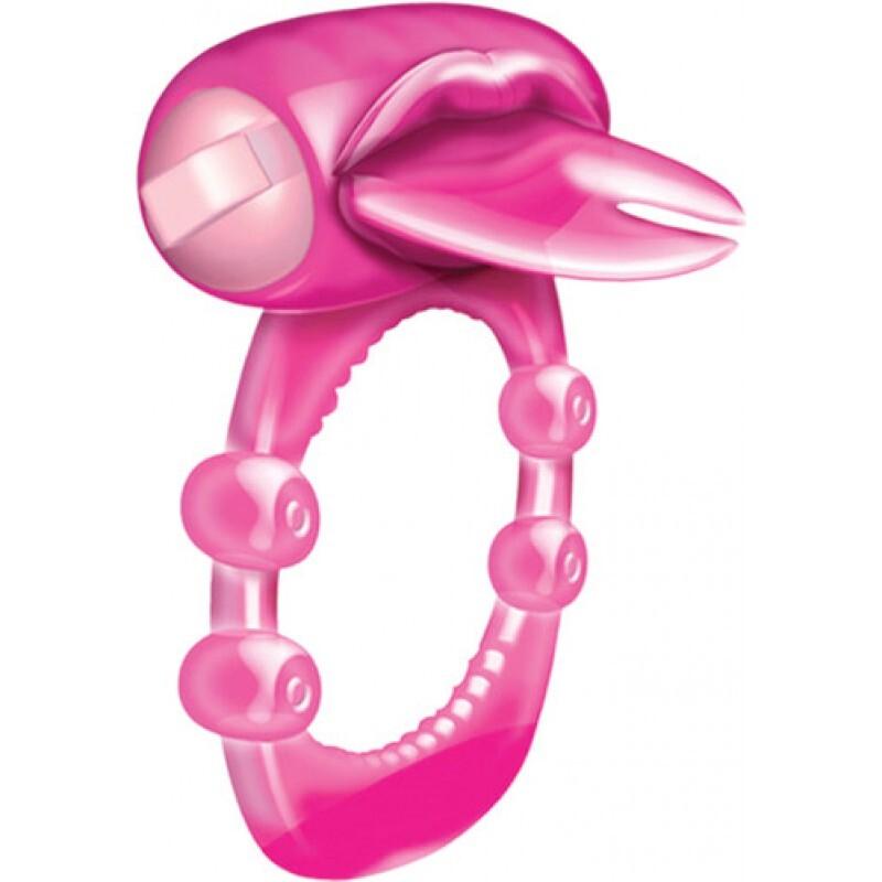 Forked Tongue Vibrating Silicone Cock Ring - Rapture Works