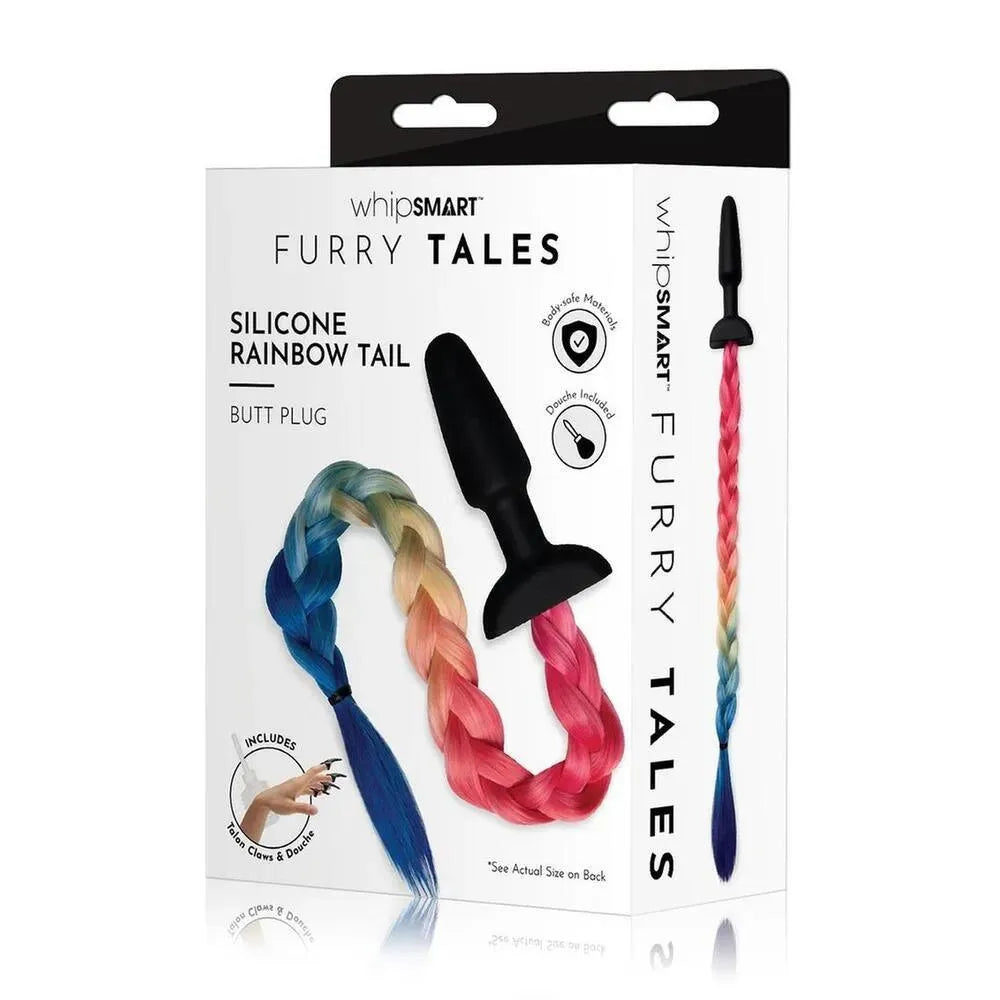 Furry Tales Rainbow Tail Butt Plug - Rapture Works