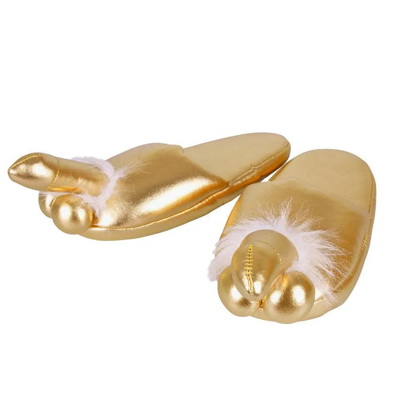 Golden Penis Slippers - Rapture Works