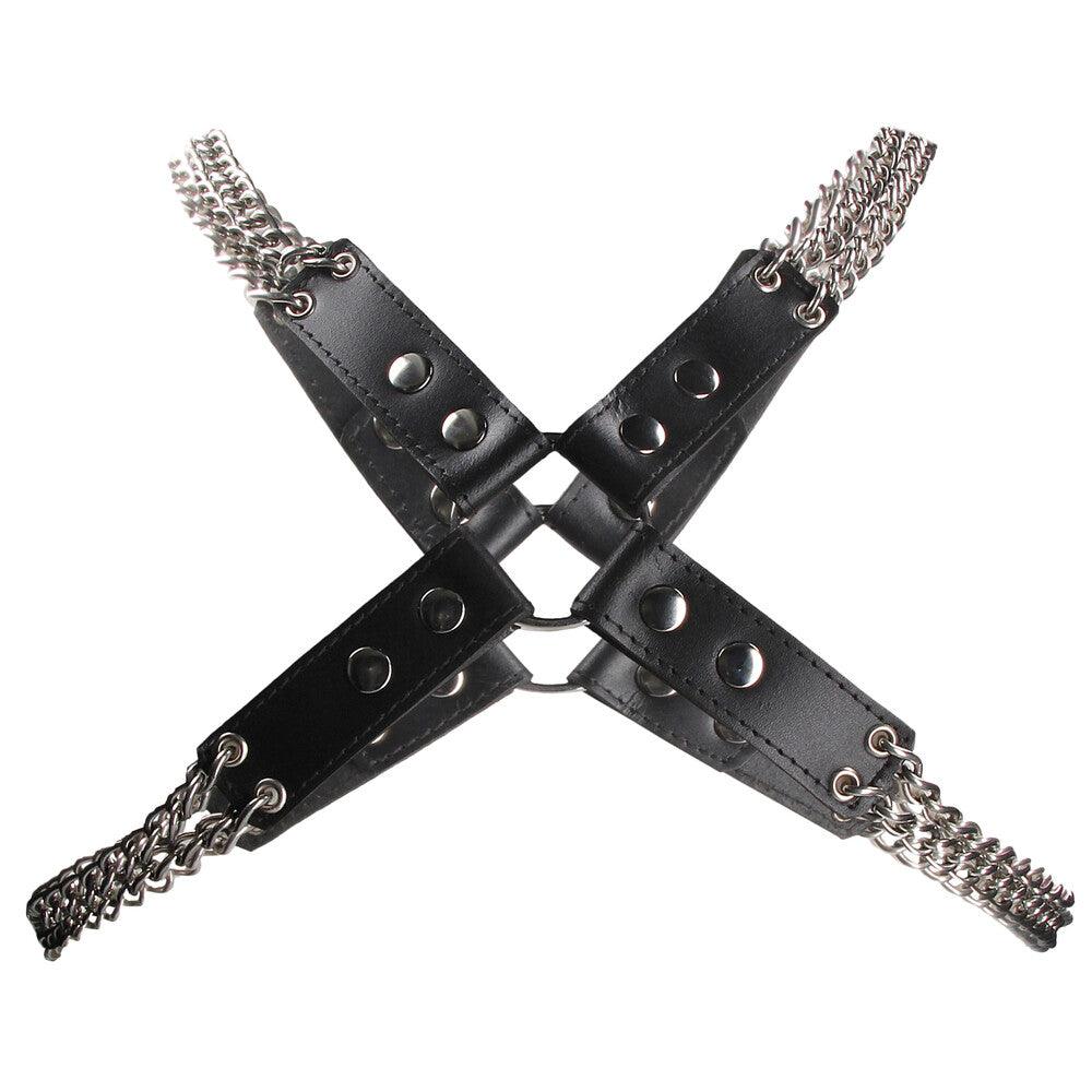Heavy Duty Leather And Chain Body Harness - Rapture Works