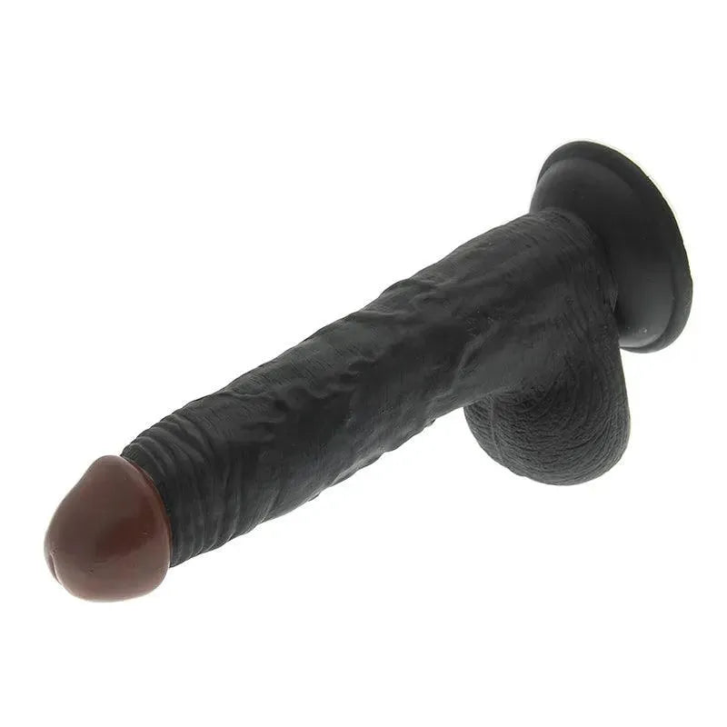 Hoodlum 8.5 Inch Realistic Black Dildo - Rapture Works
