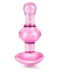 Icicles No.75 Pink Heart Glass Butt Plug - Rapture Works