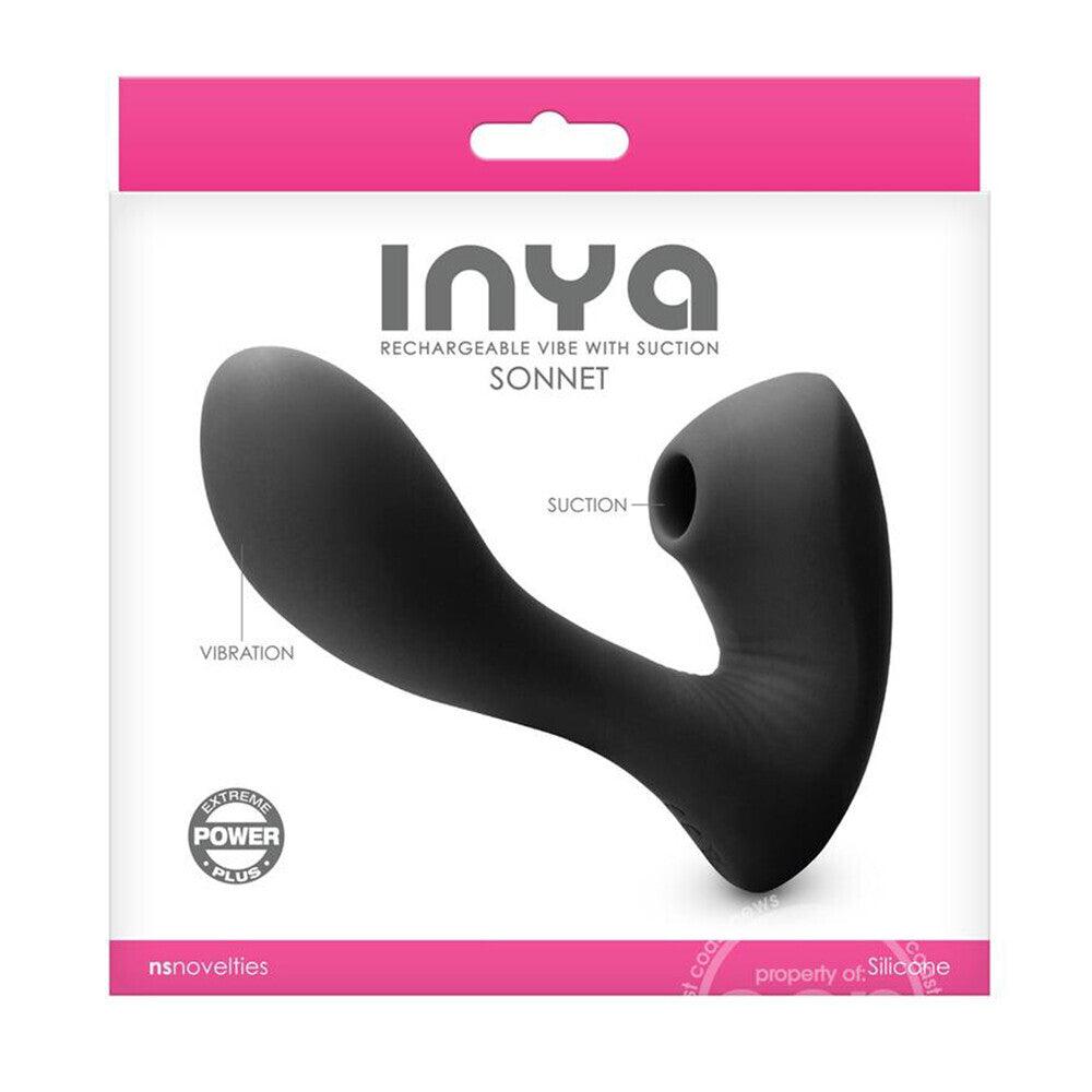 Inya Sonnet Rechargeable Vibrator With Clitoral Stimulation - Rapture Works