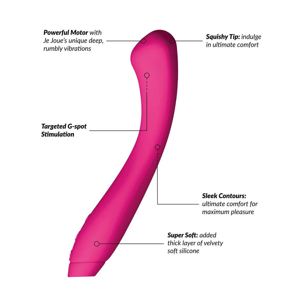 Je Joue Juno Sleek G-Spot Vibrator Fuschia - Rapture Works