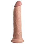 King Cock Elite 9 Inch Dual Density Vibrating Cock Flesh Pink - Rapture Works