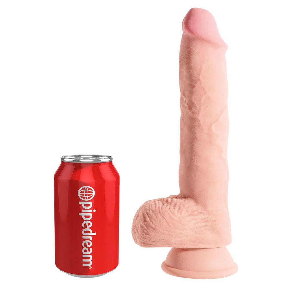 King Cock Plus 10 Inch Triple Density Fat Cock With Balls - Rapture Works