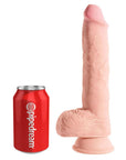 King Cock Plus 10 Inch Triple Density Fat Cock With Balls - Rapture Works