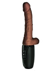 King Cock Plus Triple Threat 7.5 Inch Thrusting Cock Flesh Brown - Rapture Works