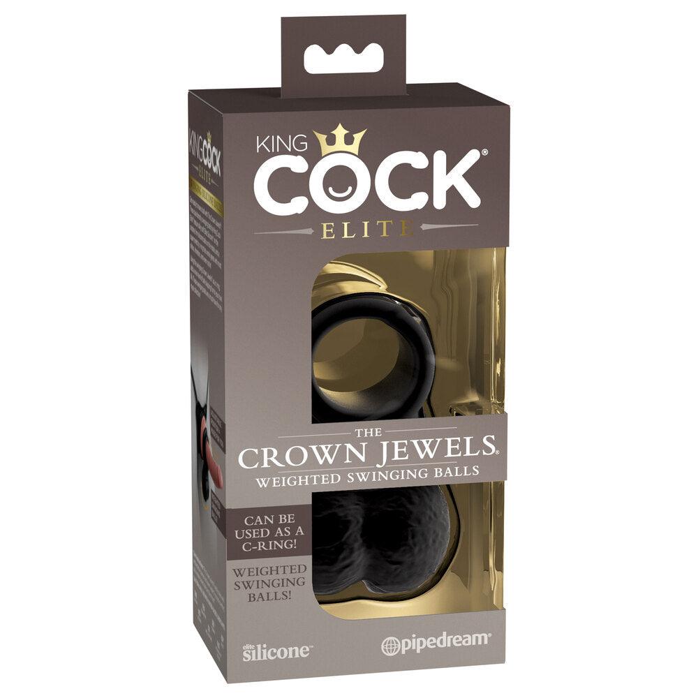 King Cock The Crown Jewels Weighted Swinging Balls - Rapture Works