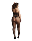 Le Desir Fishnet And Lace Bodystocking UK 14 to 20 - Rapture Works