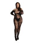 Le Desir Lace Sleeved Bodystocking UK 14 to 20 - Rapture Works