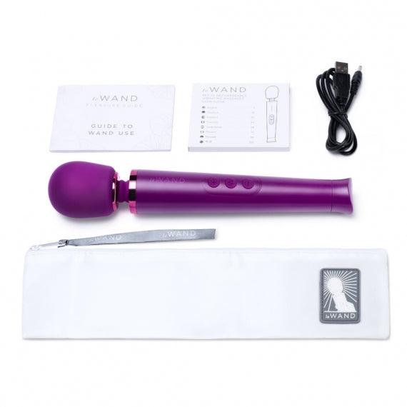 Le Wand Petite Rechargeable Vibrating Massager Dark Cherry - Rapture Works