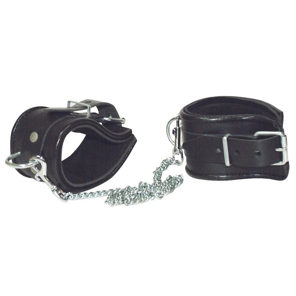 Leather And Chain Ankle Leg Restraint - Rapture Works