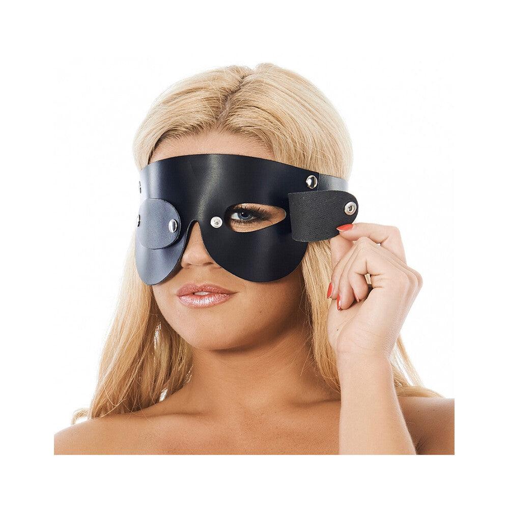 Leather Blindfold With Detachable Blinkers - Rapture Works
