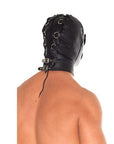 Leather Full Face Mask With Detachable Blinkers - Rapture Works