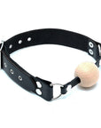 Leather Gag With Wooden Ball - Rapture Works