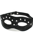 Leather Open Eye Mask With Rivets - Rapture Works