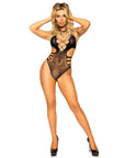 Leg Avenue Cut Out Strappy Bodysuit UK 6 to 12 - Rapture Works