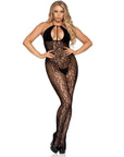 Leg Avenue Lace And Opaque Bodystocking UK 6 to 12 - Rapture Works