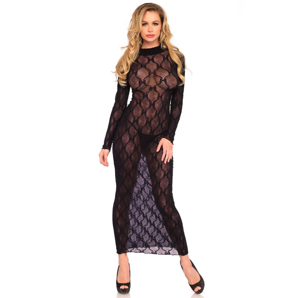 Leg Avenue Long Sleeved Long Dress UK 8 to 14 - Rapture Works