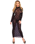 Leg Avenue Long Sleeved Long Dress UK 8 to 14 - Rapture Works