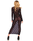 Leg Avenue Long Sleeved Long Dress UK 8 to 14 - Rapture Works