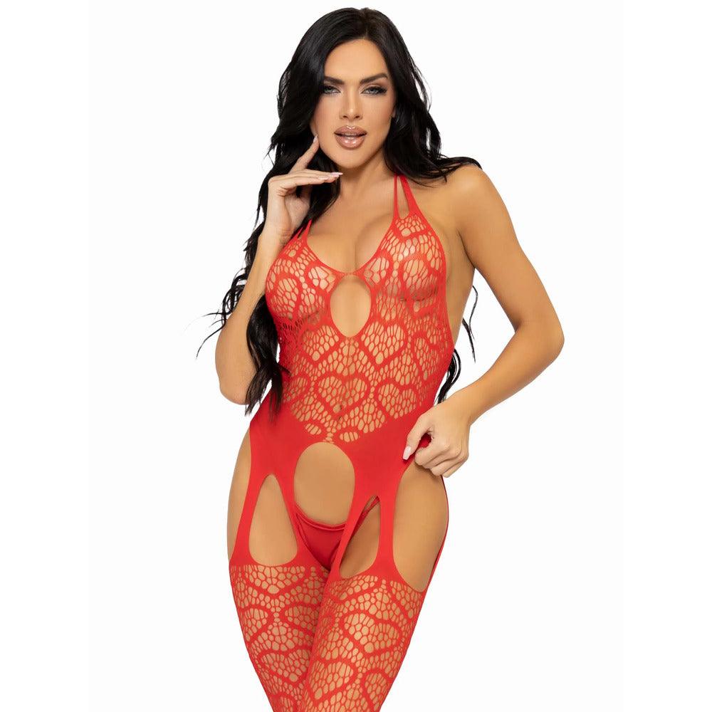 Leg Avenue Net Suspender Body UK 6 to 12 - Rapture Works