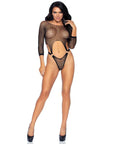 Leg Avenue Top Bodysuit with Thong Black UK 8 to 14 - Rapture Works